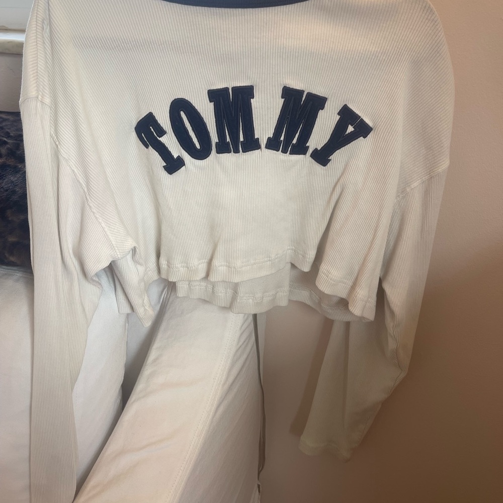 Tommy Hilfiger Frankie’s Collective Cropped Oversized Long Sleeve